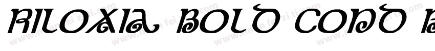 Riloxia Bold cond Bo字体转换
